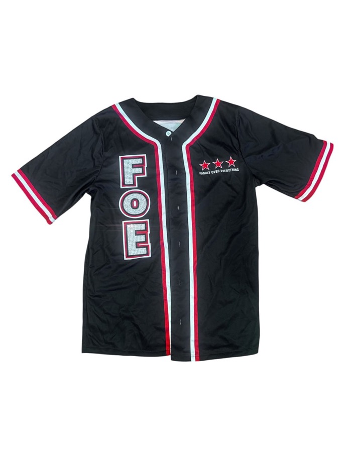 FOE Baseball Jersey — Rhinestones