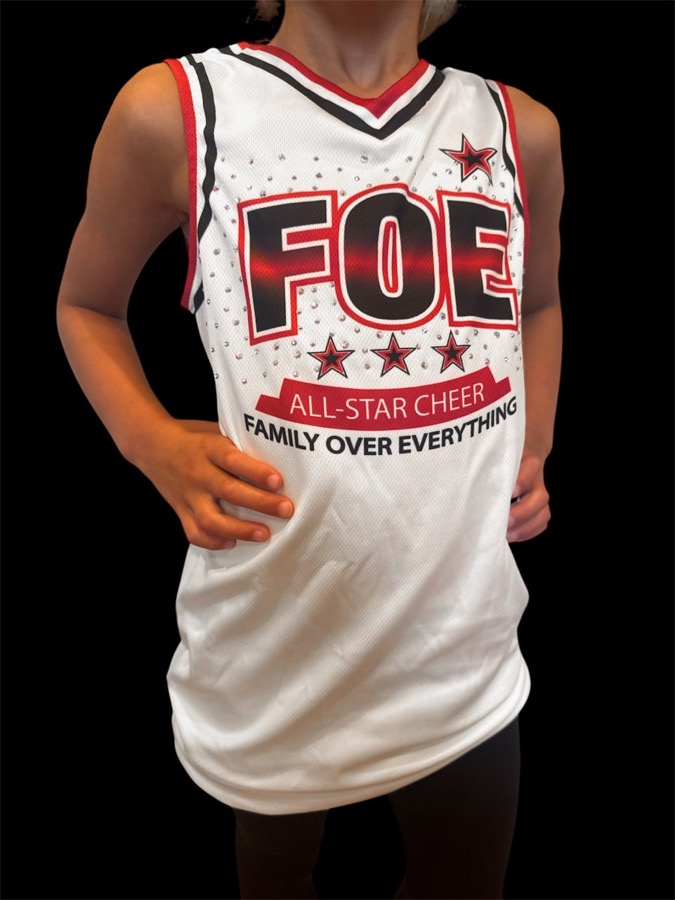 FOE Basketball Jersey — Rhinestones