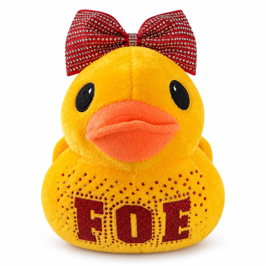 FOE Rhinestone Duck Plush