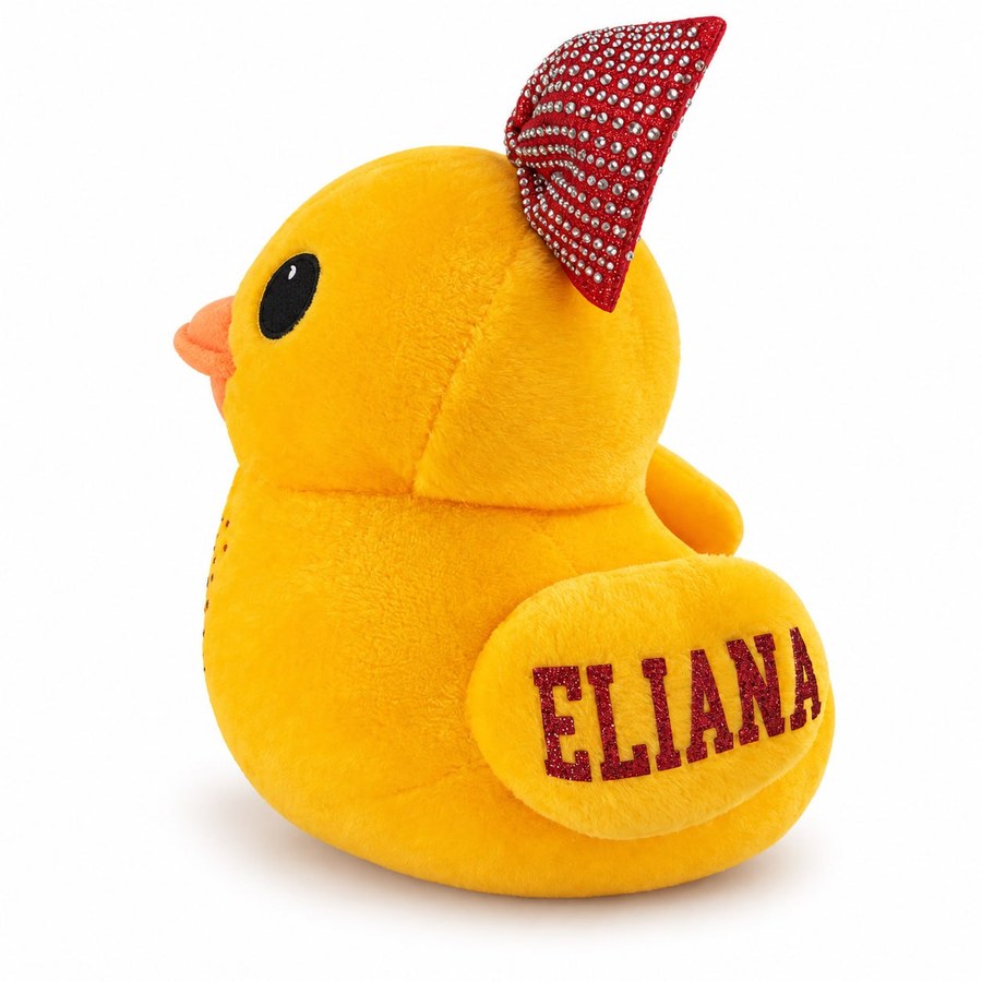 FOE Rhinestone Duck Plush — personalized name